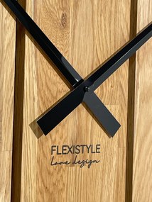 Dekorstudio Drevené hodiny na stenu Solid OAK dub 80cm