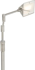 Dizajnová stojaca lampa oceľ vrátane LED s dotykovým stmievačom - Notia