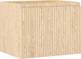 Mexen Rivel, kúpeľňová skrinka 60 cm, 1 zásuvka, drážkovaná, dub, 91A20-06047-1-BF81