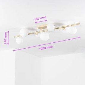 Brilagi - LED Prisadený luster MILLA 7xG9/3W/230V zlatá/biela