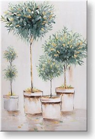 Maľovaný obraz na stenu STROMY 60x90 cm