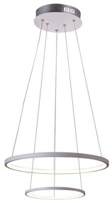 Candellux Biele závesné LED svietidlo Lune okrúhly 50cm 40W 32-64752