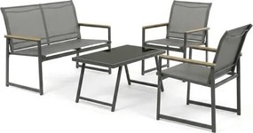 Záhradný set Autronic kov Šedá AZS-S1212 GREY