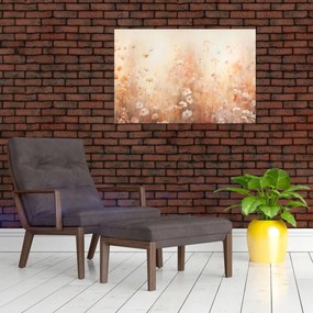 Obraz - Vzor divokých kvetov (90x60 cm)