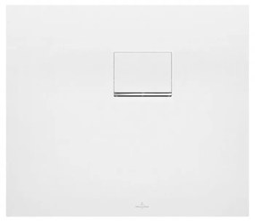 VILLEROY &amp; BOCH Squaro Infinity obdĺžniková sprchová vanička z materiálu Quaryl, do rohu - pravou stranou ku stene, protišmyk (C), 800 x 700 x 40 mm, Stone White, UDQ8070SQI2RV-RW