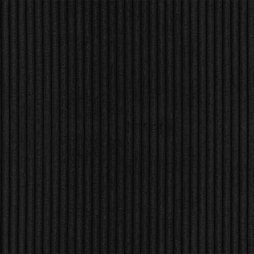 Čierna menčestrová rohová pohovka (ľavý roh/s leňoškou) Martin – Ropez