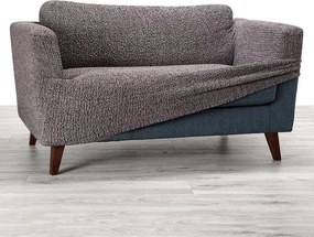 Bielastické poťahy VITTORIA šedá sedačka s otomanom vľavo (š. 170 - 300 cm)