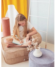 Modrý menčestrový detský puf – Wigiwama