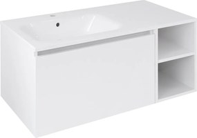 Sapho Sapho, LOREA skrinka 100x46x51,5cm (70+30Pcm), ľavá, biela matná, LE070-3131-L-11