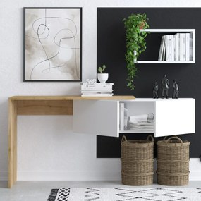 Pracovný stôl Tiff White and Oak
