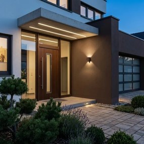 Brilagi - LED vonkajšie nástenné svietidlo so senzorom CUBE LED/6W/230V hnedé IP65