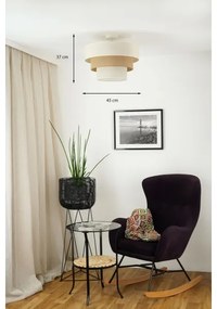 Brilagi-Prisadený luster DENVER LUNETA 1xE27/15W/230V pr. 45 béžová/hnedá/krémová