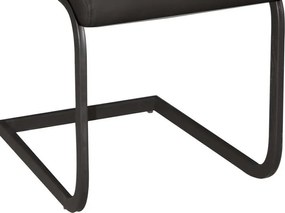 Jedálenská stolička Arden, čierna ekokoža