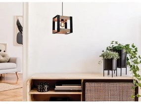 Luster na lanku VARNA 1xE27/40W/230V dub