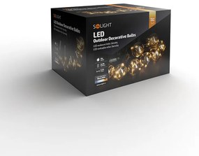 SOLIGHT Vonkajšia reťaz s 10 micro LED žiarovkami, 3m, 3xAA