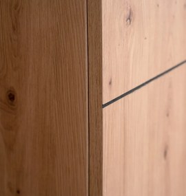 Skrinka 2-dverová Nola, dub artisan/čierna