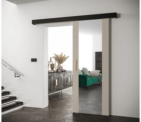 Posuvné dvere 70 cm Slavdro 2 (kašmír + čierna matná). Akcia -6%. Vlastná spoľahlivá doprava až k Vám domov. 1108742