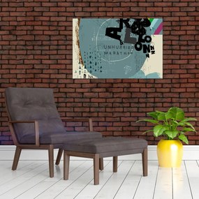 Obraz - Lietajúci balón s dúhou (90x60 cm)