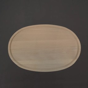 AMADEA Drevená servírovacia doska - podnos ovál, masívne drevo, 38 cm