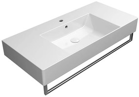 GSI GSI, KUBE X keramické umývadlo 100x47cm, s odkladacími plochami, biela ExtraGlaze, 9451111