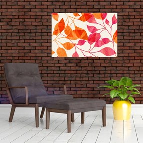 Obraz - Oranžové lístie (90x60 cm)