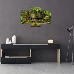 Obraz čarovného lesa (90x60 cm)