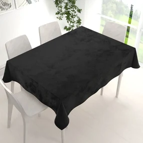 Biante Zamatový obdĺžnikový obrus Velvet Premium SVP-023 Čierny 120x140 cm