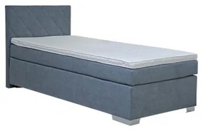Čalúnená posteľ IDA s matracom, 90x200 cm, modrá