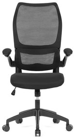 Autronic BONTEC Kancelárska stolička, hojdací mechanizmus, čierna sieťovina, KA-C808 BK Farba: Šedá