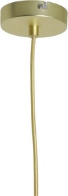 Zeleno-zlaté kovové závesné svetlo Boste - Ø 20*5 cm