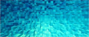 Obraz - abstraktné kocky (120x50 cm)