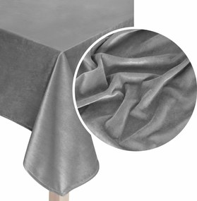 Velúrový obrus SOFT sivý Rozmer: 40x180 cm