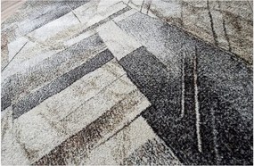 HU Sivo-béžový moderný koberec Villa 856 Rozmer: 60x100 cm