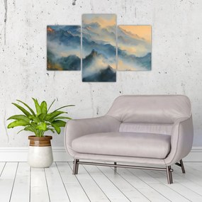 Obraz - Maľovaná horská krajina (90x60 cm)