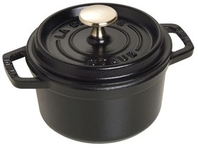 Staub Cocotte okrúhly hrniec 14 cm/0,8 l čierny, 1101425