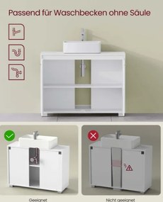 Skrinka pod umývadlo 60 cm BBK505W01