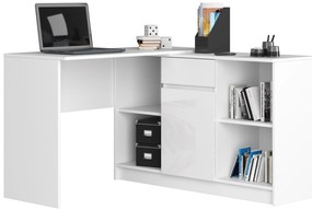 Komoda Briar (biela + lesk biely). Akcia -20%. Vlastná spoľahlivá doprava až k Vám domov. 1128584