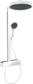 Hansgrohe Rainfinity, Showerpipe 360 1jet s termostatom ShowerTablet 350, biela matná, HAN-26853700
