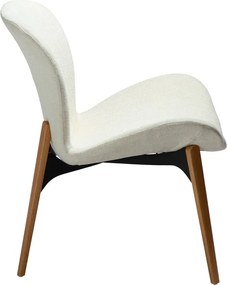 Krémové kreslo z textílie buklé Paragon – DAN-FORM Denmark