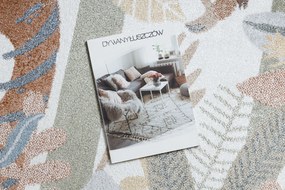 Koberec BONO 8426 kruh, krémový, Džungľa