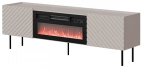 TV Stolík/skrinka s krbom Gretzo 180 2D, Farby: kašmír