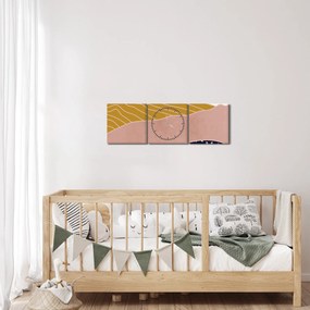 Obraz - Východ slnka (s hodinami) (90x30 cm)