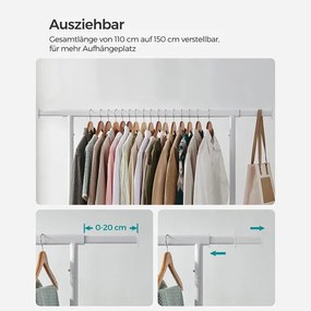 Vešiakový stojan na kolieskach HSR011W01