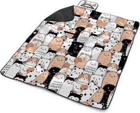 Sablio Plážová deka Roztomilé zvieratká: 200x140 cm