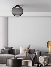 LED čierne moderné stropné svietidlo Kinetic 50
