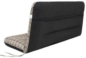 Vankúš na hojdačku ANIA 150 cm károvaný, béžový