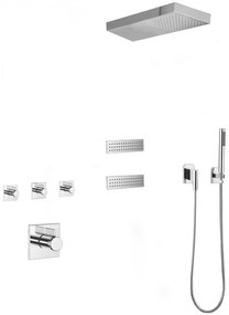 Mexen Fall, podomietková sprchová súprava, chrómová, 7602-04-00