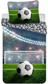 Bavlnené posteľné obliečky Futbalová lopta - 100% bavlna - 70 x 90 cm + 140 x 200 cm
