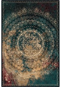 Vlnený koberec v petrolejovomodrej farbe 133x180 cm Ann – Agnella