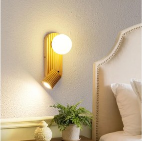 Brilagi - Nástenné bodové svietidlo MODERN WOOD 1xG9/5W/230V+1xGU10/8W drevené
